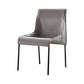 Leather Contemporary Dining Chair Restaurant Solid Back Chair with Arm Grey 1 Piece Clearhalo ' kitchen&dining_furn' 'Dining Chairs' 'Dining Tables & Seating' 'dining_chair' 'furn' 'furn_dining_chair' 'Furniture' 'furniture_dining_chair' 'Kitchen & Dining Furniture' 'kitchen' 4315797
