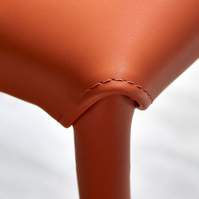 Dining Room Contemporary Dining Chair Leather Solid Back Chair with Arm Clearhalo ' kitchen&dining_furn' 'Dining Chairs' 'Dining Tables & Seating' 'dining_chair' 'furn' 'furn_dining_chair' 'Furniture' 'furniture_dining_chair' 'Kitchen & Dining Furniture' 'kitchen' 4315816