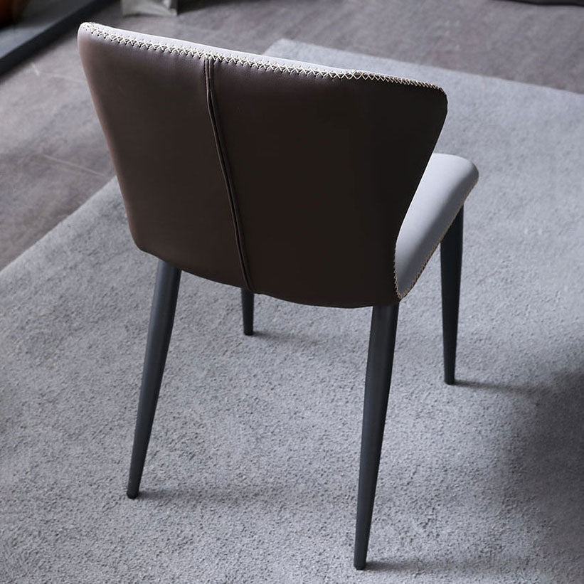 Contemporary Restaurant Leather Side Chair Wingback Dining Chairs Clearhalo ' kitchen&dining_furn' 'Dining Chairs' 'Dining Tables & Seating' 'dining_chair' 'furn' 'furn_dining_chair' 'Furniture' 'furniture_dining_chair' 'Kitchen & Dining Furniture' 'kitchen' 4315831