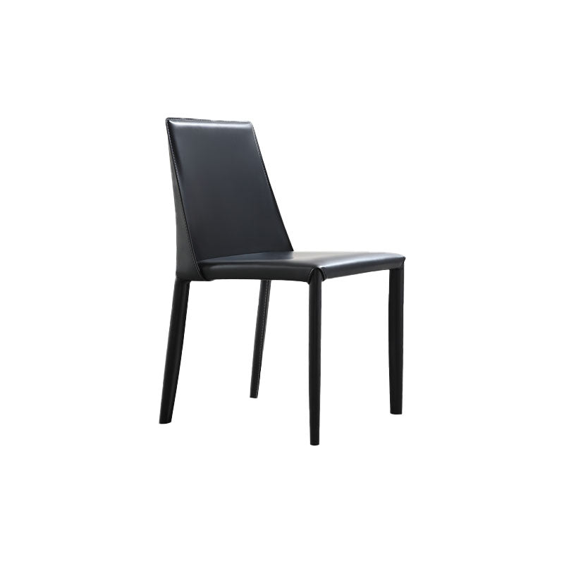 Modern Style Dining Chair Metal Armless Side Chairs for Kitchen Black 1 Piece Clearhalo ' kitchen&dining_furn' 'Dining Chairs' 'Dining Tables & Seating' 'dining_chair' 'furn' 'furn_dining_chair' 'Furniture' 'furniture_dining_chair' 'Kitchen & Dining Furniture' 'kitchen' 4315835