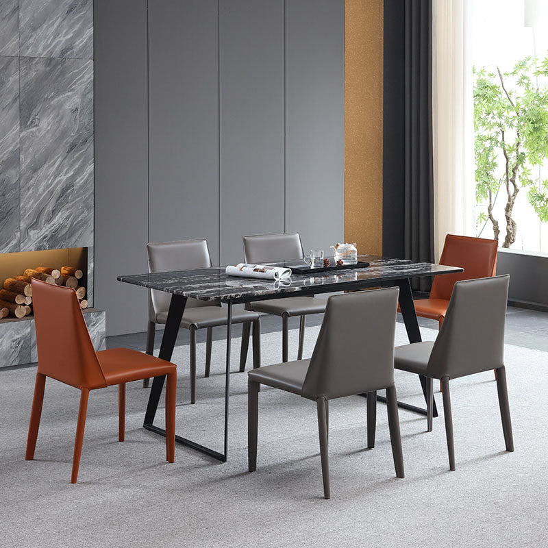 Modern Style Dining Chair Metal Armless Side Chairs for Kitchen Clearhalo ' kitchen&dining_furn' 'Dining Chairs' 'Dining Tables & Seating' 'dining_chair' 'furn' 'furn_dining_chair' 'Furniture' 'furniture_dining_chair' 'Kitchen & Dining Furniture' 'kitchen' 4315836