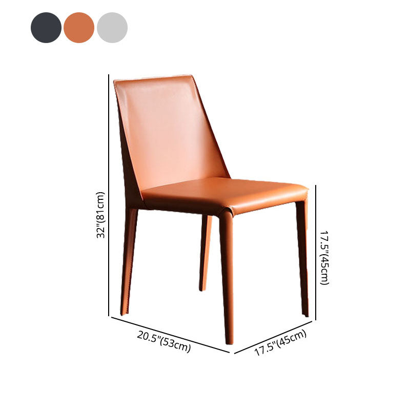 Modern Style Dining Chair Metal Armless Side Chairs for Kitchen Clearhalo ' kitchen&dining_furn' 'Dining Chairs' 'Dining Tables & Seating' 'dining_chair' 'furn' 'furn_dining_chair' 'Furniture' 'furniture_dining_chair' 'Kitchen & Dining Furniture' 'kitchen' 4315844