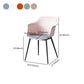 Plastic Modern Indoor-Outdoor Chair Dining Room Solid Back Upholstered Arm Chair Clearhalo ' kitchen&dining_furn' 'Dining Chairs' 'Dining Tables & Seating' 'dining_chair' 'Furniture' 'furniture_dining_chair' 'Kitchen & Dining Furniture' 'kitchen' 4315894