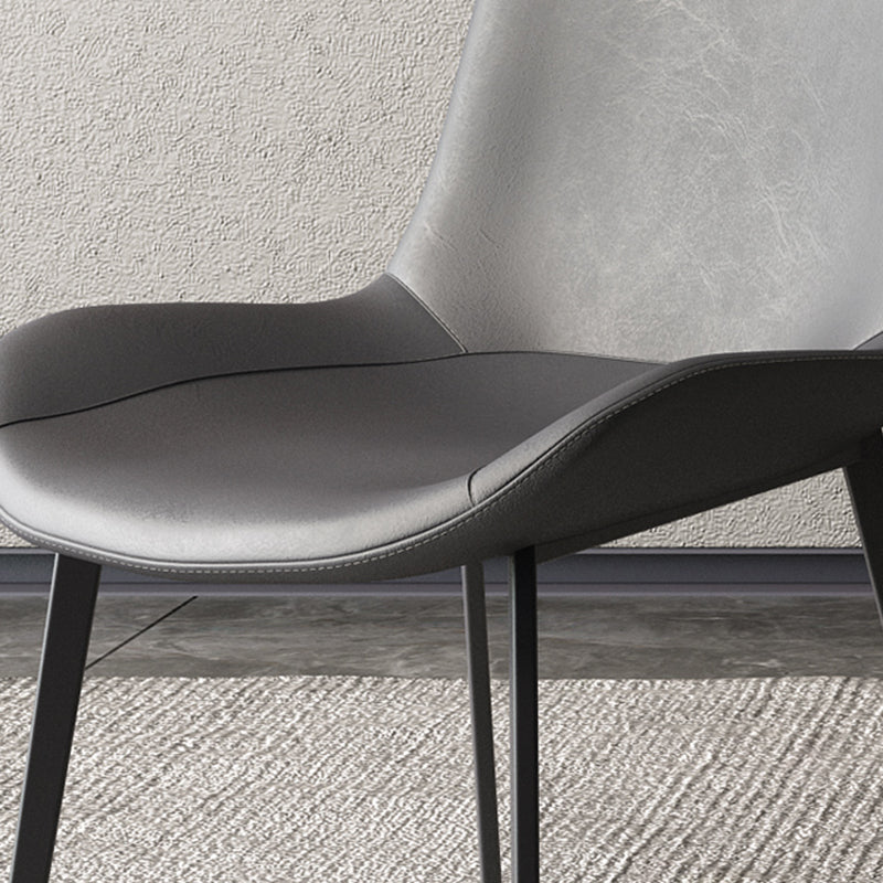 Contemporary Style Dining Chair Armless Side Chair for Kitchen with Metal Legs Clearhalo ' kitchen&dining_furn' 'Dining Chairs' 'Dining Tables & Seating' 'dining_chair' 'furn' 'furn_dining_chair' 'Furniture' 'furniture_dining_chair' 'Kitchen & Dining Furniture' 'kitchen' 4315914