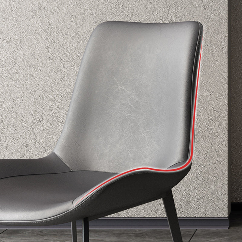 Contemporary Style Dining Chair Armless Side Chair for Kitchen with Metal Legs Clearhalo ' kitchen&dining_furn' 'Dining Chairs' 'Dining Tables & Seating' 'dining_chair' 'furn' 'furn_dining_chair' 'Furniture' 'furniture_dining_chair' 'Kitchen & Dining Furniture' 'kitchen' 4315915