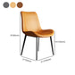 Contemporary Style Dining Chair Armless Side Chair for Kitchen with Metal Legs Clearhalo ' kitchen&dining_furn' 'Dining Chairs' 'Dining Tables & Seating' 'dining_chair' 'furn' 'furn_dining_chair' 'Furniture' 'furniture_dining_chair' 'Kitchen & Dining Furniture' 'kitchen' 4315920