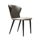 Contemporary Style Dining Chairs Armless Wingback Chairs for Kitchen with Metal Legs Light Brown 1 Piece Clearhalo ' kitchen&dining_furn' 'Dining Chairs' 'Dining Tables & Seating' 'dining_chair' 'furn' 'furn_dining_chair' 'Furniture' 'furniture_dining_chair' 'Kitchen & Dining Furniture' 'kitchen' 4315929