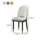 Glam Style Dining Chairs Armless Parsons Chairs with Metal Legs Clearhalo ' kitchen&dining_furn' 'Dining Chairs' 'Dining Tables & Seating' 'dining_chair' 'furn' 'furn_dining_chair' 'Furniture' 'furniture_dining_chair' 'Kitchen & Dining Furniture' 'kitchen' 4315968