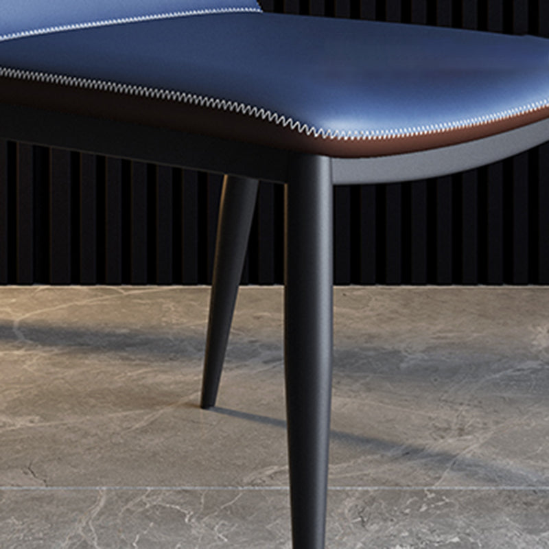 Contemporary Dining Chair Armless Metal Wingback Chairs for Kitchen Clearhalo ' kitchen&dining_furn' 'Dining Chairs' 'Dining Tables & Seating' 'dining_chair' 'furn' 'furn_dining_chair' 'Furniture' 'furniture_dining_chair' 'Kitchen & Dining Furniture' 'kitchen' 4315997