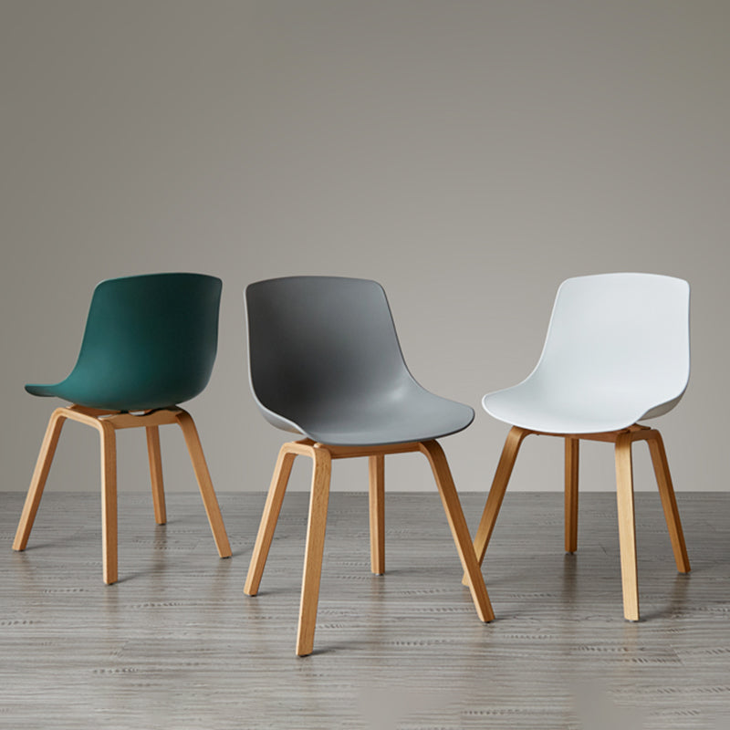 Scandinavian Restaurant Solid Back Side Chair Wood Matte Finish Dining Chair Clearhalo ' kitchen&dining_furn' 'Dining Chairs' 'Dining Tables & Seating' 'dining_chair' 'furn' 'furn_dining_chair' 'Furniture' 'furniture_dining_chair' 'Kitchen & Dining Furniture' 'kitchen' 4316018