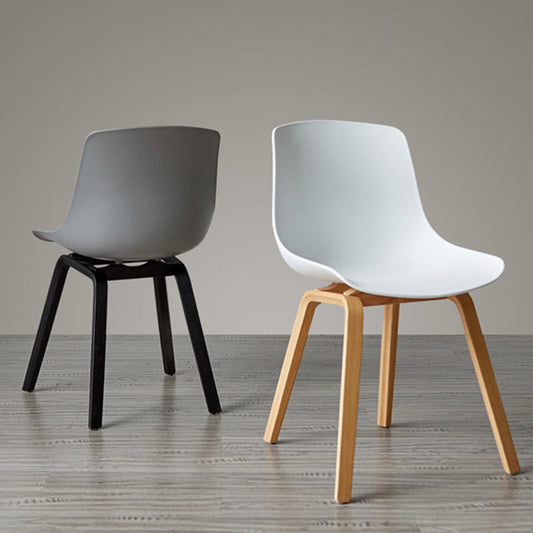 Scandinavian Restaurant Solid Back Side Chair Wood Matte Finish Dining Chair Clearhalo ' kitchen&dining_furn' 'Dining Chairs' 'Dining Tables & Seating' 'dining_chair' 'furn' 'furn_dining_chair' 'Furniture' 'furniture_dining_chair' 'Kitchen & Dining Furniture' 'kitchen' 4316025