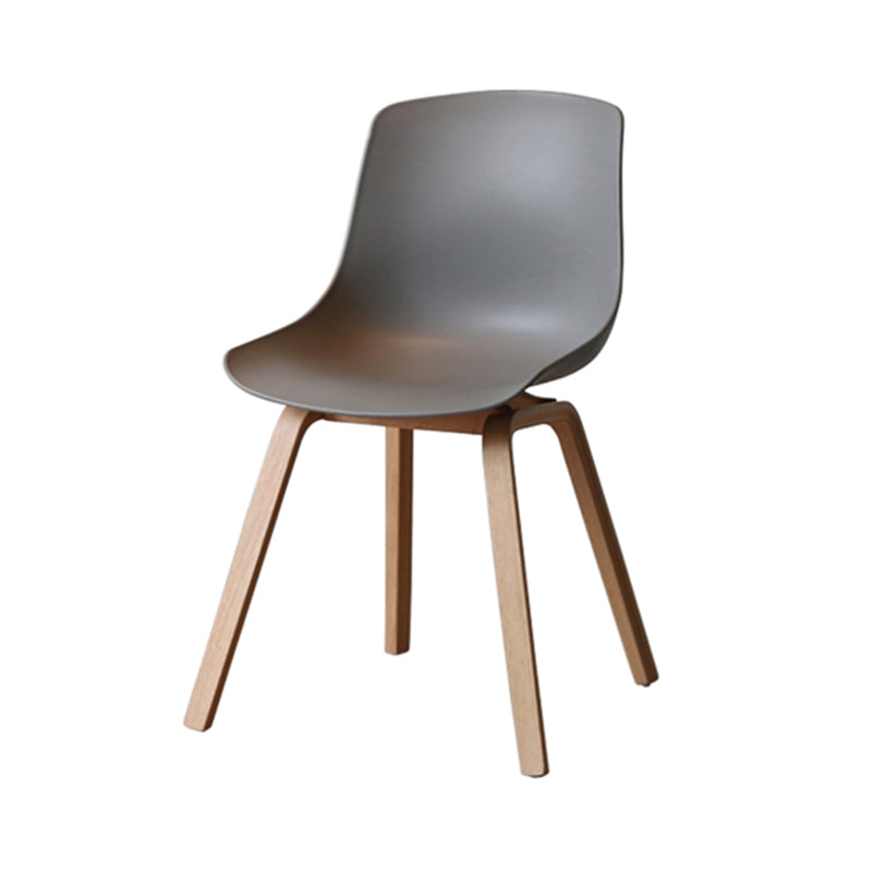 Scandinavian Restaurant Solid Back Side Chair Wood Matte Finish Dining Chair Clearhalo ' kitchen&dining_furn' 'Dining Chairs' 'Dining Tables & Seating' 'dining_chair' 'furn' 'furn_dining_chair' 'Furniture' 'furniture_dining_chair' 'Kitchen & Dining Furniture' 'kitchen' 4316026