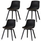Scandinavian Restaurant Solid Back Side Chair Wood Matte Finish Dining Chair Black 4 Piece Set Black Clearhalo ' kitchen&dining_furn' 'Dining Chairs' 'Dining Tables & Seating' 'dining_chair' 'furn' 'furn_dining_chair' 'Furniture' 'furniture_dining_chair' 'Kitchen & Dining Furniture' 'kitchen' 4316027