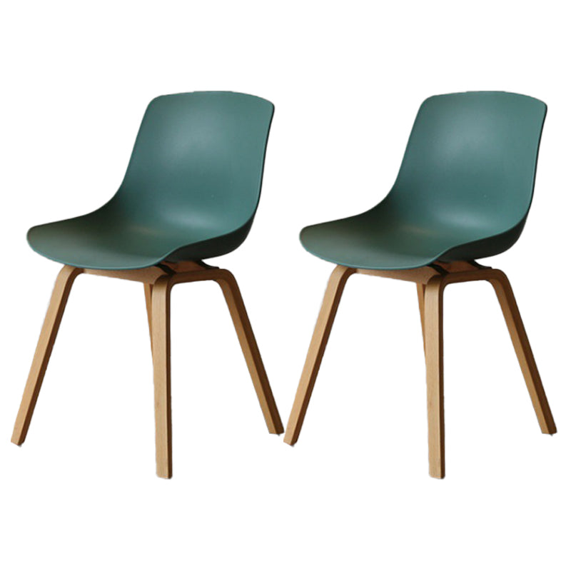 Scandinavian Restaurant Solid Back Side Chair Wood Matte Finish Dining Chair Navy 2 Piece Set Natural Wood Clearhalo ' kitchen&dining_furn' 'Dining Chairs' 'Dining Tables & Seating' 'dining_chair' 'furn' 'furn_dining_chair' 'Furniture' 'furniture_dining_chair' 'Kitchen & Dining Furniture' 'kitchen' 4316045