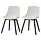 Scandinavian Restaurant Solid Back Side Chair Wood Matte Finish Dining Chair White 2 Piece Set Black Clearhalo ' kitchen&dining_furn' 'Dining Chairs' 'Dining Tables & Seating' 'dining_chair' 'furn' 'furn_dining_chair' 'Furniture' 'furniture_dining_chair' 'Kitchen & Dining Furniture' 'kitchen' 4316049