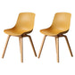 Scandinavian Restaurant Solid Back Side Chair Wood Matte Finish Dining Chair Ginger 2 Piece Set Natural Wood Clearhalo ' kitchen&dining_furn' 'Dining Chairs' 'Dining Tables & Seating' 'dining_chair' 'furn' 'furn_dining_chair' 'Furniture' 'furniture_dining_chair' 'Kitchen & Dining Furniture' 'kitchen' 4316053