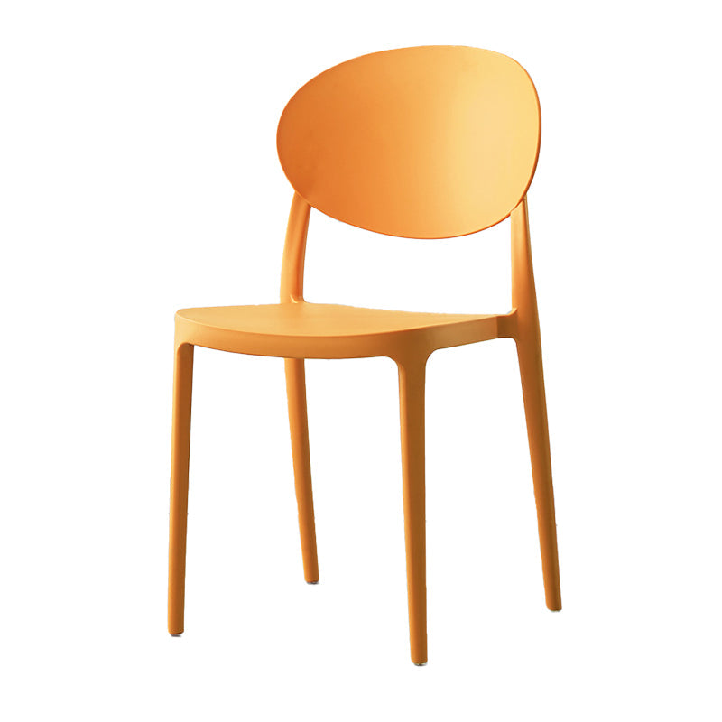 Scandinavian Restaurant Open Back Side Chair Plastic Matte Finish Dining Chair Clearhalo ' kitchen&dining_furn' 'Dining Chairs' 'Dining Tables & Seating' 'dining_chair' 'furn' 'furn_dining_chair' 'Furniture' 'furniture_dining_chair' 'Kitchen & Dining Furniture' 'kitchen' 4316064