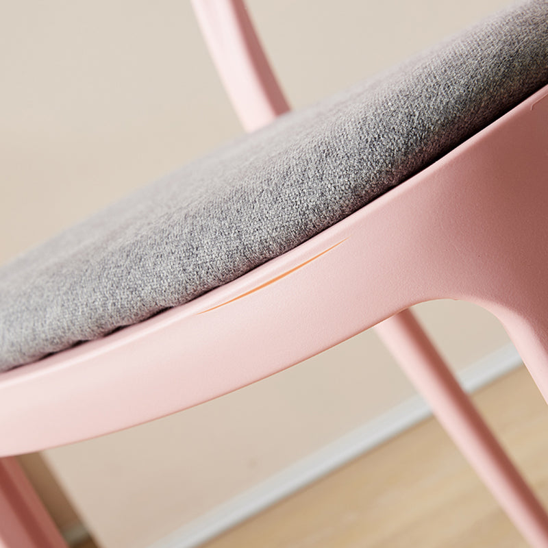 Scandinavian Restaurant Open Back Side Chair Plastic Matte Finish Dining Chair Clearhalo ' kitchen&dining_furn' 'Dining Chairs' 'Dining Tables & Seating' 'dining_chair' 'furn' 'furn_dining_chair' 'Furniture' 'furniture_dining_chair' 'Kitchen & Dining Furniture' 'kitchen' 4316067