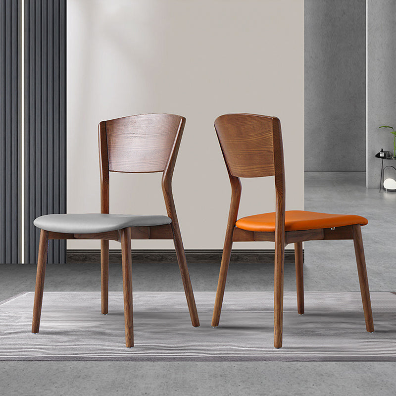 Modern Wood Dining Room Chair Open Back Dining Side Chair for Home Use Clearhalo ' kitchen&dining_furn' 'Dining Chairs' 'Dining Tables & Seating' 'dining_chair' 'furn' 'furn_dining_chair' 'Furniture' 'furniture_dining_chair' 'Kitchen & Dining Furniture' 'kitchen' 4316092