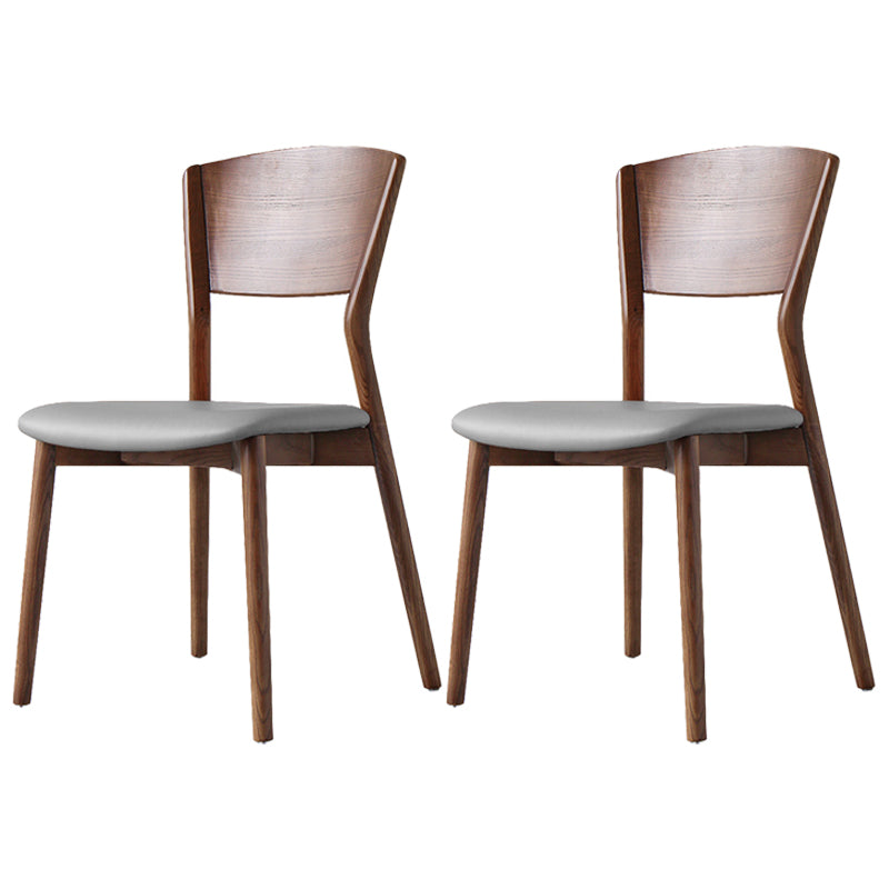 Modern Wood Dining Room Chair Open Back Dining Side Chair for Home Use Grey 2 Piece Set Clearhalo ' kitchen&dining_furn' 'Dining Chairs' 'Dining Tables & Seating' 'dining_chair' 'furn' 'furn_dining_chair' 'Furniture' 'furniture_dining_chair' 'Kitchen & Dining Furniture' 'kitchen' 4316093