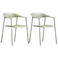 Modern Metal Dining Room Chair Stackable Dining Arm Chairs for Restaurant Green 2 Piece Set Clearhalo ' kitchen&dining_furn' 'Dining Chairs' 'Dining Tables & Seating' 'dining_chair' 'furn' 'furn_dining_chair' 'Furniture' 'furniture_dining_chair' 'Kitchen & Dining Furniture' 'kitchen' 4316108