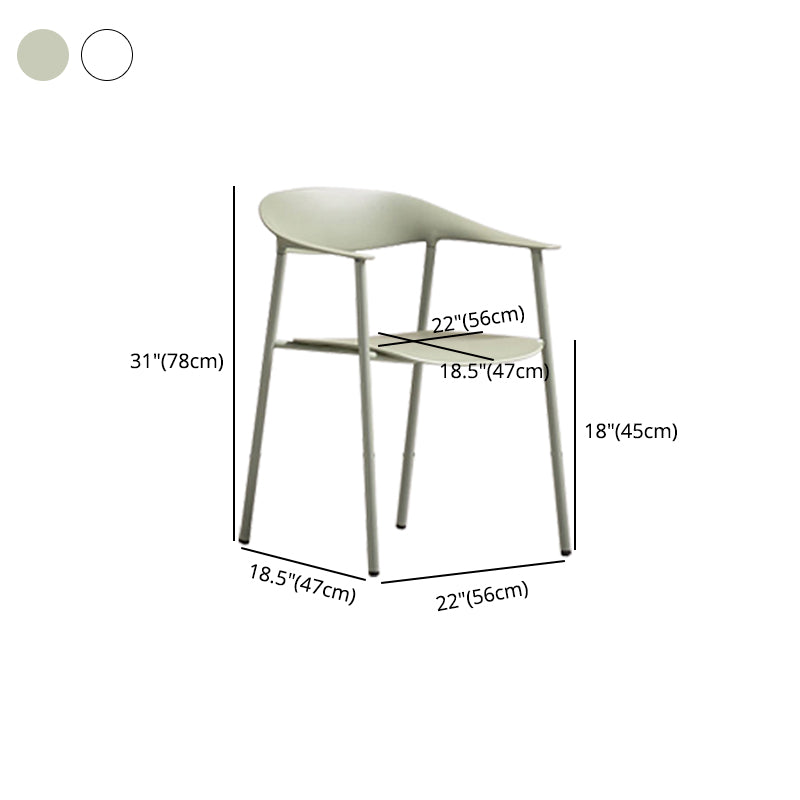 Modern Metal Dining Room Chair Stackable Dining Arm Chairs for Restaurant Clearhalo ' kitchen&dining_furn' 'Dining Chairs' 'Dining Tables & Seating' 'dining_chair' 'furn' 'furn_dining_chair' 'Furniture' 'furniture_dining_chair' 'Kitchen & Dining Furniture' 'kitchen' 4316116