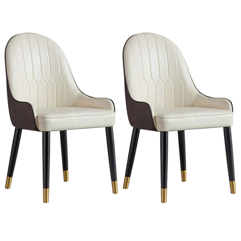 Home Scandinavian Arm Chair Metal Parsons Upholstered Dining Room Chair Beige 2 Piece Set Clearhalo ' kitchen&dining_furn' 'Dining Chairs' 'Dining Tables & Seating' 'dining_chair' 'furn' 'furn_dining_chair' 'Furniture' 'furniture_dining_chair' 'Kitchen & Dining Furniture' 'kitchen' 4316130