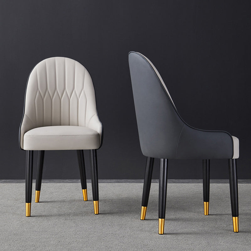 Home Scandinavian Arm Chair Metal Parsons Upholstered Dining Room Chair Clearhalo ' kitchen&dining_furn' 'Dining Chairs' 'Dining Tables & Seating' 'dining_chair' 'furn' 'furn_dining_chair' 'Furniture' 'furniture_dining_chair' 'Kitchen & Dining Furniture' 'kitchen' 4316132