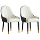 Home Scandinavian Arm Chair Metal Parsons Upholstered Dining Room Chair Off-White 2 Piece Set Clearhalo ' kitchen&dining_furn' 'Dining Chairs' 'Dining Tables & Seating' 'dining_chair' 'furn' 'furn_dining_chair' 'Furniture' 'furniture_dining_chair' 'Kitchen & Dining Furniture' 'kitchen' 4316133
