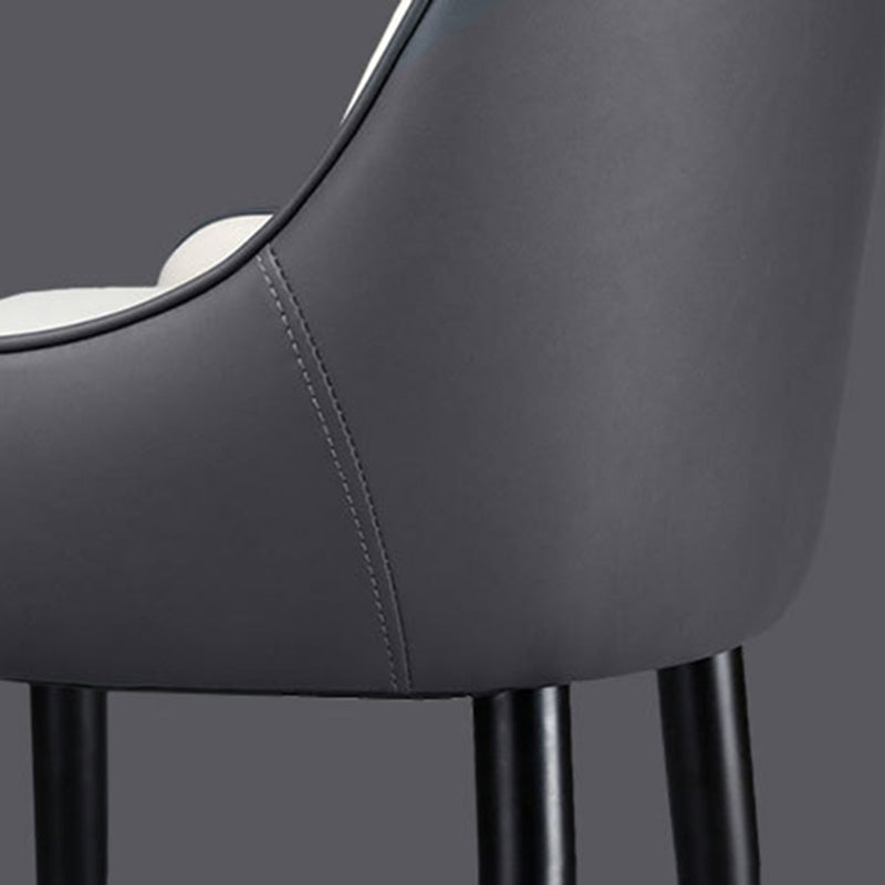 Home Scandinavian Arm Chair Metal Upholstered Parsons Dining Room Chair Clearhalo ' kitchen&dining_furn' 'Dining Chairs' 'Dining Tables & Seating' 'dining_chair' 'furn' 'furn_dining_chair' 'Furniture' 'furniture_dining_chair' 'Kitchen & Dining Furniture' 'kitchen' 4316164