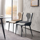 Contemporary Home Arm Chair Wingback Upholstered Metal Dining Room Chair Clearhalo ' kitchen&dining_furn' 'Dining Chairs' 'Dining Tables & Seating' 'dining_chair' 'furn' 'furn_dining_chair' 'Furniture' 'furniture_dining_chair' 'Kitchen & Dining Furniture' 'kitchen' 4316179