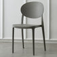 Scandinavian Plastic Restaurant Side Chair Open Back Matte Finish Dining Chair Grey 1 Piece Clearhalo ' kitchen&dining_furn' 'Dining Chairs' 'Dining Tables & Seating' 'dining_chair' 'furn' 'furn_dining_chair' 'Furniture' 'furniture_dining_chair' 'Kitchen & Dining Furniture' 'kitchen' 4316189