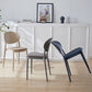 Scandinavian Plastic Restaurant Side Chair Open Back Matte Finish Dining Chair Clearhalo ' kitchen&dining_furn' 'Dining Chairs' 'Dining Tables & Seating' 'dining_chair' 'furn' 'furn_dining_chair' 'Furniture' 'furniture_dining_chair' 'Kitchen & Dining Furniture' 'kitchen' 4316202