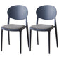 Scandinavian Plastic Restaurant Side Chair Open Back Matte Finish Dining Chair Gray Blue 2 Piece Set Clearhalo ' kitchen&dining_furn' 'Dining Chairs' 'Dining Tables & Seating' 'dining_chair' 'furn' 'furn_dining_chair' 'Furniture' 'furniture_dining_chair' 'Kitchen & Dining Furniture' 'kitchen' 4316218