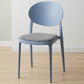 Scandinavian Plastic Restaurant Side Chair Open Back Matte Finish Dining Chair Gray-Blue 1 Piece Clearhalo ' kitchen&dining_furn' 'Dining Chairs' 'Dining Tables & Seating' 'dining_chair' 'furn' 'furn_dining_chair' 'Furniture' 'furniture_dining_chair' 'Kitchen & Dining Furniture' 'kitchen' 4316250
