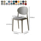 Scandinavian Plastic Restaurant Side Chair Open Back Matte Finish Dining Chair Clearhalo ' kitchen&dining_furn' 'Dining Chairs' 'Dining Tables & Seating' 'dining_chair' 'furn' 'furn_dining_chair' 'Furniture' 'furniture_dining_chair' 'Kitchen & Dining Furniture' 'kitchen' 4316258