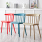 Scandinavian Home Slat Back Side Chair Matte Finish Plastic Dining Chair Clearhalo ' kitchen&dining_furn' 'Dining Chairs' 'Dining Tables & Seating' 'dining_chair' 'furn' 'furn_dining_chair' 'Furniture' 'furniture_dining_chair' 'Kitchen & Dining Furniture' 'kitchen' 4316262