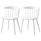 Scandinavian Home Slat Back Side Chair Matte Finish Plastic Dining Chair White 2 Piece Set Clearhalo ' kitchen&dining_furn' 'Dining Chairs' 'Dining Tables & Seating' 'dining_chair' 'furn' 'furn_dining_chair' 'Furniture' 'furniture_dining_chair' 'Kitchen & Dining Furniture' 'kitchen' 4316270