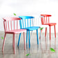 Scandinavian Home Slat Back Side Chair Matte Finish Plastic Dining Chair Clearhalo ' kitchen&dining_furn' 'Dining Chairs' 'Dining Tables & Seating' 'dining_chair' 'furn' 'furn_dining_chair' 'Furniture' 'furniture_dining_chair' 'Kitchen & Dining Furniture' 'kitchen' 4316274