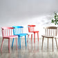 Scandinavian Home Slat Back Side Chair Matte Finish Plastic Dining Chair Clearhalo ' kitchen&dining_furn' 'Dining Chairs' 'Dining Tables & Seating' 'dining_chair' 'furn' 'furn_dining_chair' 'Furniture' 'furniture_dining_chair' 'Kitchen & Dining Furniture' 'kitchen' 4316279