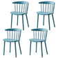 Scandinavian Home Slat Back Side Chair Matte Finish Plastic Dining Chair Airy Blue 4 Piece Set Clearhalo ' kitchen&dining_furn' 'Dining Chairs' 'Dining Tables & Seating' 'dining_chair' 'furn' 'furn_dining_chair' 'Furniture' 'furniture_dining_chair' 'Kitchen & Dining Furniture' 'kitchen' 4316290