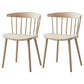 Scandinavian Home Slat Back Side Chair Matte Finish Plastic Dining Chair Khaki 2 Piece Set Clearhalo ' kitchen&dining_furn' 'Dining Chairs' 'Dining Tables & Seating' 'dining_chair' 'furn' 'furn_dining_chair' 'Furniture' 'furniture_dining_chair' 'Kitchen & Dining Furniture' 'kitchen' 4316295