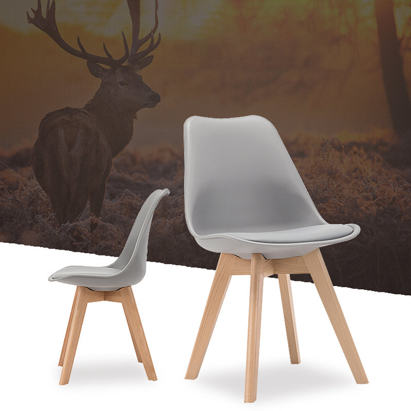 Scandinavian Upholstered Home Side Chair Parsons Matte Finish Dining Chair Clearhalo ' kitchen&dining_furn' 'Dining Chairs' 'Dining Tables & Seating' 'dining_chair' 'Furniture' 'furniture_dining_chair' 'Kitchen & Dining Furniture' 'kitchen' 4316299