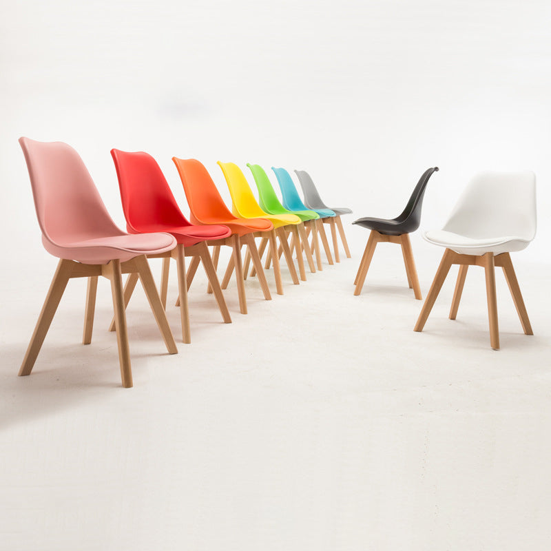 Scandinavian Upholstered Home Side Chair Parsons Matte Finish Dining Chair Clearhalo ' kitchen&dining_furn' 'Dining Chairs' 'Dining Tables & Seating' 'dining_chair' 'Furniture' 'furniture_dining_chair' 'Kitchen & Dining Furniture' 'kitchen' 4316302