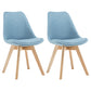 Scandinavian Upholstered Home Side Chair Parsons Matte Finish Dining Chair Light Blue Set of 2 Clearhalo ' kitchen&dining_furn' 'Dining Chairs' 'Dining Tables & Seating' 'dining_chair' 'Furniture' 'furniture_dining_chair' 'Kitchen & Dining Furniture' 'kitchen' 4316303