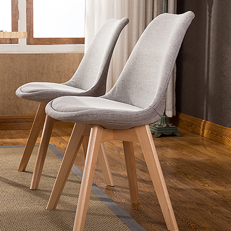 Scandinavian Upholstered Home Side Chair Parsons Matte Finish Dining Chair Clearhalo ' kitchen&dining_furn' 'Dining Chairs' 'Dining Tables & Seating' 'dining_chair' 'Furniture' 'furniture_dining_chair' 'Kitchen & Dining Furniture' 'kitchen' 4316304