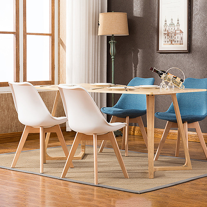 Scandinavian Upholstered Home Side Chair Parsons Matte Finish Dining Chair Clearhalo ' kitchen&dining_furn' 'Dining Chairs' 'Dining Tables & Seating' 'dining_chair' 'Furniture' 'furniture_dining_chair' 'Kitchen & Dining Furniture' 'kitchen' 4316318