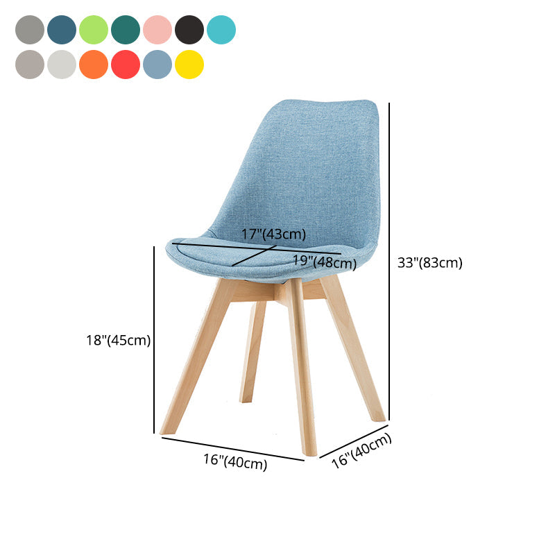 Scandinavian Upholstered Home Side Chair Parsons Matte Finish Dining Chair Clearhalo ' kitchen&dining_furn' 'Dining Chairs' 'Dining Tables & Seating' 'dining_chair' 'Furniture' 'furniture_dining_chair' 'Kitchen & Dining Furniture' 'kitchen' 4316321
