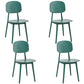 Scandinavian Restaurant Plastic Side Chair Open Back Matte Finish Dining Chair Green Set of 4 Clearhalo ' kitchen&dining_furn' 'Dining Chairs' 'Dining Tables & Seating' 'dining_chair' 'Furniture' 'furniture_dining_chair' 'Kitchen & Dining Furniture' 'kitchen' 4316338