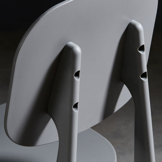 Scandinavian Restaurant Plastic Side Chair Open Back Matte Finish Dining Chair Clearhalo ' kitchen&dining_furn' 'Dining Chairs' 'Dining Tables & Seating' 'dining_chair' 'Furniture' 'furniture_dining_chair' 'Kitchen & Dining Furniture' 'kitchen' 4316349